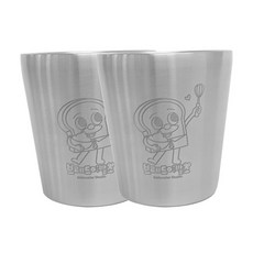 吐司先生髮廊印花不鏽鋼水杯 YP1124, 黃色, 2入