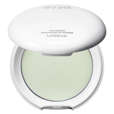 MISSHA 台灣公司貨 持久定妝控油蜜粉餅, 薄荷綠, 1個