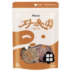 Abao 阿寶 好塊肉點心系列, 蘋果鹿鹿, 70g, 1包