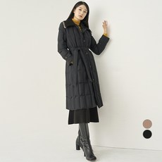 지센 여성용 가로 심리스 만두카라 덕다운 경량점퍼 LSLWNA75