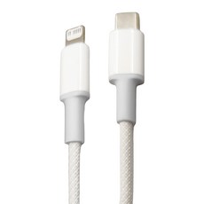 Baseus 倍思 PD高密編織快充線 Type-C to iP 20W功率輸出 480Mbps, 1m, 白色, 1條