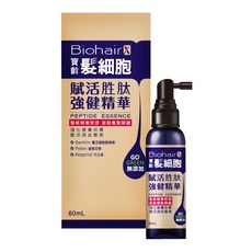 PBF 寶齡富錦 髮細胞賦活胜肽強健精華 60ml, 髮根營養強化配方, 含維生素B3 B5 B6 B7, 精胺酸和半胱胺酸, 9種植萃精油, 舒緩頭皮, 1瓶