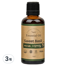 퓨어스 스윗바질 아로마 오일, 50ml, 3개