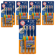 ARM & HAMMER 鐵鎚牌 小蘇打亮白護理牙刷, 4個裝, 6個