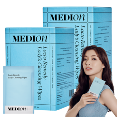MEDIon LactoRemedi 便攜式女性私密潔膚濕紙巾, 2個, 90g