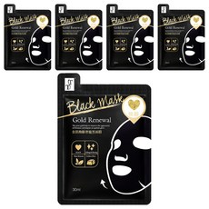 TT 波特嫚 台灣公司貨 金箔煥齡奢寵黑面膜, 5片, 1組