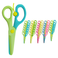 藍色馬托兒童雙色安全剪刀 SCS004 15p 套裝, 隨機出貨, 2組