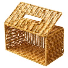 comet Home 藤編衛生紙盒 26 x 14 x 13cm, 1個, 棕色
