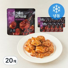한끼통살 그릴드 닭가슴살 저크바베큐 (냉동), 100g, 1개입, 20개