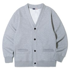 크루클린 남녀공용 무지 기모 맨투맨 가디건 MRL-479