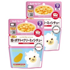 kewpie 9M 寶寶副食品 日本進口 嚴選食材 營養均衡 方便即食, 2包, 100g, 野菜馬鈴薯燉鮭魚