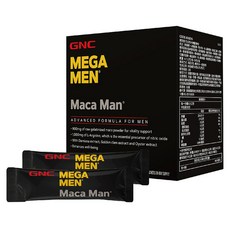 GNC 健安喜 MEGA MEN 烈焰馬卡精胺酸粉, 6.5g, 30條, 1盒