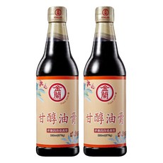 金蘭 甘醇油膏 純釀造醬油基底 糯米增添香氣 味美甘甜 適合沾拌各式小吃, 590ml, 2瓶