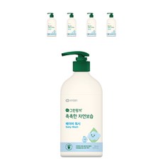 GREEN FINGER 綠手指 CHOKCHOK三效保濕孩童沐浴乳, 500ml, 5個