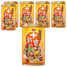 泰山 十穀寶, 330g, 含大顆栗子, 蕎麥, 小麥等十種食材, 0脂肪輕食, 6罐