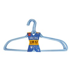 UdiLife 優的生活大師 小鐵42cm浸塑鐵衣架10入, 全浸塑覆膜 耐曬耐用, JW0934-10, 1組