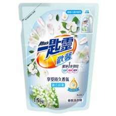 Attack 一匙靈 台灣公司貨 歡馨香氛洗衣精 幽谷鈴蘭香 補充包, 1.5kg, 1包