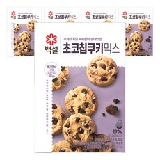CJ BEKSUL 白雪 巧克力碎片餅乾混合, 290g, 5個