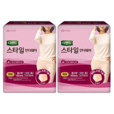 디펜드 여성용 스타일 언더웨어 파워 성인기저귀, 대형, 8개입, 2개