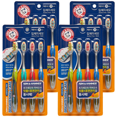 ARM & HAMMER 鐵鎚牌 小蘇打亮白護理牙刷, 4個裝, 4個