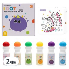 TUCO.B i-dot 可水洗顏料馬克筆, 6色, 2套