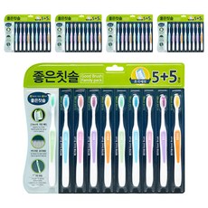 좋은칫솔 초극세모, 10개입, 5개