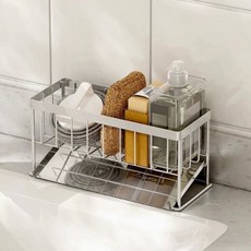 洋槐不鏽鋼瀝水菜瓜布架, 單一顏色, 1個