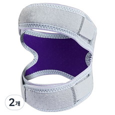 Angmet雙層超薄矽膠護膝 灰色, 2個