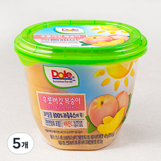 돌 후룻버킷 복숭아, 425g, 5개