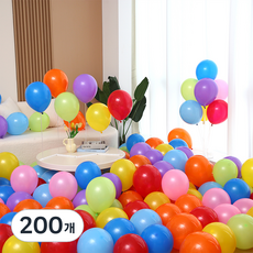 P&B UNITY 標準圓形氣球 25cm 100入, 01彩虹色調, 2個