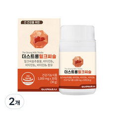 지엠팜 더스트롱 밀크씨슬, 30정, 2개
