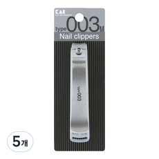 KAI 貝印 不鏽鋼指甲剪 中, 單一顏色, 5個