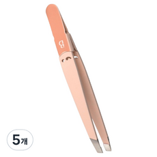 보카스 족집게 눈썹 왁싱 잔모 잔털 제거 트위저 STW-200, 5개, 코랄