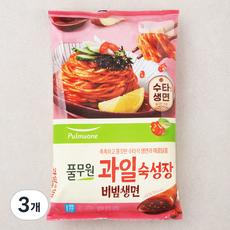 풀무원 과일숙성장 비빔생면, 273g, 3개