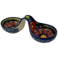 Cerraf 波蘭陶 雅紅之宴系列 分隔碗 醬料小碗 14 x 6cm, 1個, 混和顏色