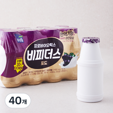푸르밀 프로바이오틱스 비피더스 포도 요구르트, 130ml, 8개입, 5개