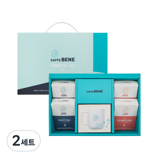 CAFFE BENE 咖啡伴 Mano綜合咖啡禮盒組 3號款, 拉丁美洲溫和 2p + 非洲溫和 2p + 馬克杯, 2套