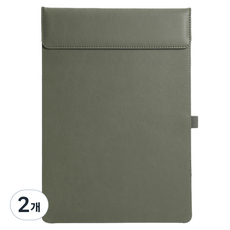 東亞PMS A4文件皮革板夾 基本款, 橄欖綠, 2個