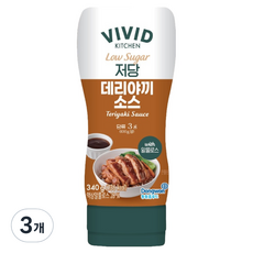 VIVID KITCHEN 低糖照燒醬, 3個, 340g