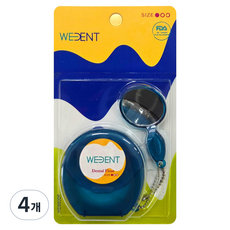 WEDENT 威登 口腔鏡細牙線 綠色, 4個, 1入, 46m