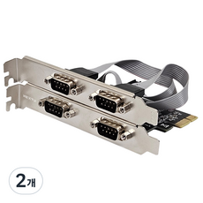 넥스트유 얼리행 RS232 4포트 시리얼 확장카드 SL604 PCIe, 2개