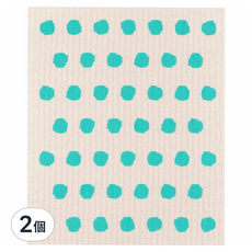 Now Designs 瑞典環保抹布 青點, 20 x 17 x 0.2 cm, 2個
