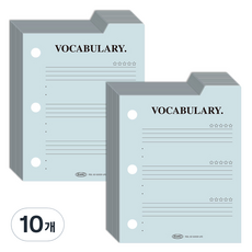 플레픽 프리스타일 미니 3공 인덱스패드 내지 단어장, 10개