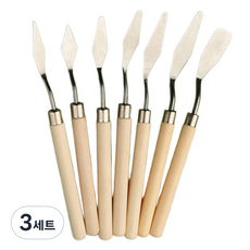 Modian 原木美術用油畫刀7件組, 3套