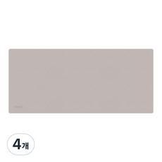 앱코 파스텔 데스크 마우스 롱 패드, 베이지, 4개