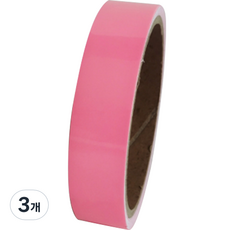 迪特里 夜間釣魚 自行車反光螢光膠帶, 3個, 粉紅色