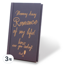 아이씨엘디자인 Memory ver.2 양장 다이어리, 네이비블루, 3개