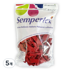 Sempertex 造型氣球 360S 30入, 5個, 紅色