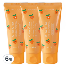 unpa Chacha 純素胡蘿蔔低氟兒童牙膏, 6個, 75g
