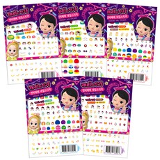 NBBEBE 孩童卡通指甲貼, 隨機出貨, 5入